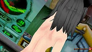 Yukari Katsubari Strips in Bossfight Undressing