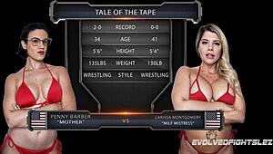 penny barber lesbian nude sex wrestling vs carissa montgomery