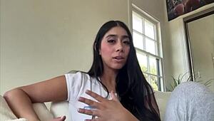 Violet Myers dives deeper in steamy backstage interracial action