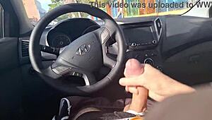 Masturbating In Car While Seeking Hard Dick Info