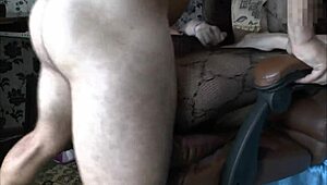 I Bent My Pussy In Torn Pantyhose And Took Monster Cock To The Balls!