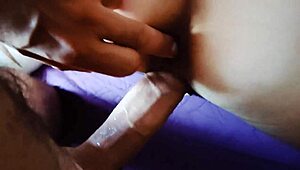 My wife enjoys her tight holes stretched by a massive cock in POV