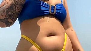 Took the virgin guy home and he loved my swollen pussy flashing