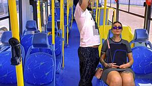 Picked Up Schoolgirl Neighbor On Public Bus