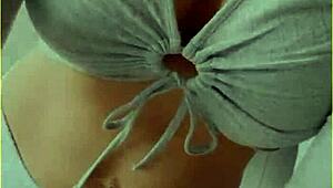 Wifey Stuns With Perfect Tit Flashing Shirt