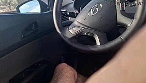 Masturbating In Car While Seeking Hard Dick Info