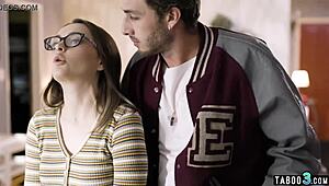 perv superstar exploits shy teen reporter aften opal for sex