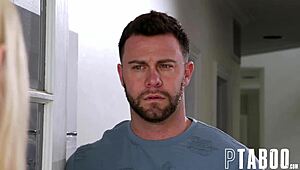 I watch Kay Lovely and Seth Gamble in intense lesbian creampie action