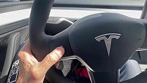 Handjob massage with cheetah adora on monster cock slut