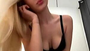 Maria Thull performs a striptease