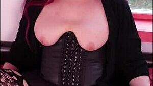 Sexy BBW Shemale in Sleeve and Finishing Scene