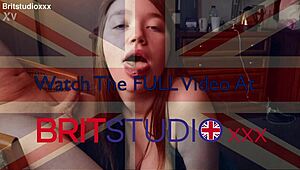 british 18 year old intensely sucks stranger's cock in homemade neighbor scene