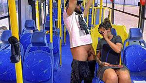 Picked Up Schoolgirl Neighbor On Public Bus