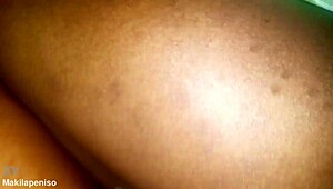 Mature milf with big ass in husband's room scene