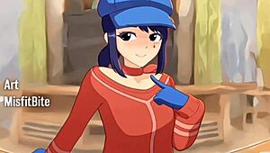 Cappie talks about what she did with her player in this xxx animation miside, like missionary and creampie