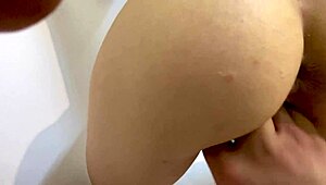 HOT BATHROOM SEX WITH LONG HAIRED MILF!