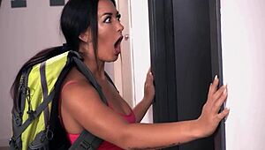 Martina Smeraldi fucked deep until crazy orgasm at Horny Hostel.