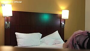 Sexy goth trans girl deepthroats cock.