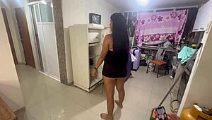 My god, I couldn't resist banging my maid for real