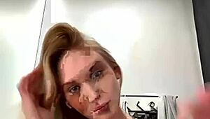 Maria Thull performs a striptease