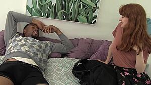 She Loves Taking Big Black Cock Deep in Her Throat