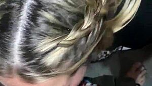 Rich Blonde Latina Deepthroats Black Cock in Homemade Girlfriend Clip