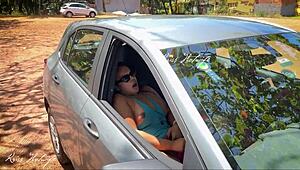 I Was Caught Masturbating. And Cumming Hard In The Car At Beach Parking