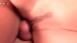 Blonde hottie rides cock in stockings, leaving a messy facial after hardcore fun