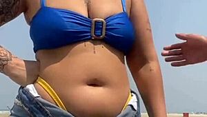 Took the virgin guy home and he loved my swollen pussy flashing