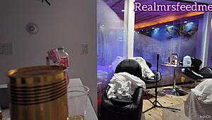 Medusa gets bent over and fucked by black wolf's big cock