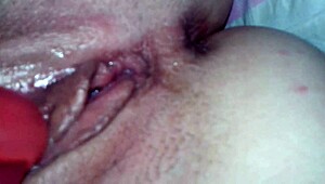 joice pussy orgasm with vibrator and toys