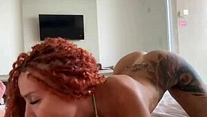 Carioca urla mentre la pompo forte sul balcone dell'hotel!