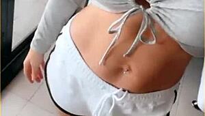 Wifey Stuns With Perfect Tit Flashing Shirt