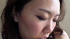 Ever Seen a Beautiful Japan Mommy in Bisexual Action? Shaved Pussy and Anal Play with Cute Facial Finish.