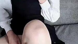 Feel The Seduction Of The Big-Titted Milf In Transparent Stockings