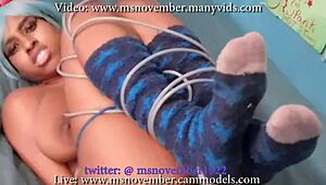 Slutty teen with big tits struggles under stepdad's ass worship demands, licking and spreading.