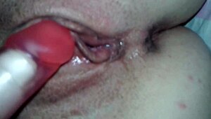 joice pussy orgasm with vibrator and toys