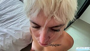 my little 18+ betsy gets facial cumshots in vol 5 compilation