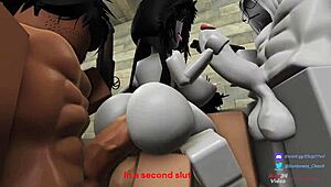 roblox sucking and assfucking threesome