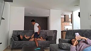 Girlfriend's Stepmother Sucks My Cock with Skill and Passion in Secret Encounter