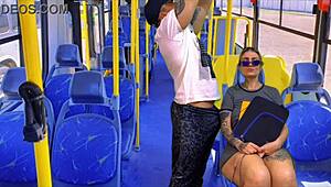 Picked Up Schoolgirl Neighbor On Public Bus