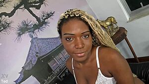 my first pov anal with nicoly carioca the big assed black