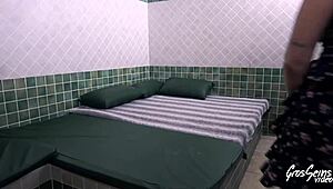 sabrina craves one cock in her ass and another in her pussy!