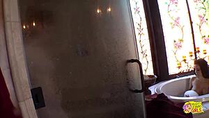 Redhead Faye Reagan Licks to Satisfy Brunette Victoria Valentino in Lesbian Play