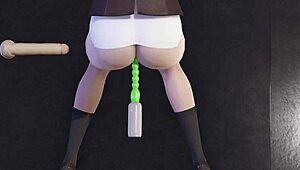 Claire - Anal Training 3D Porn!