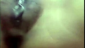 My beautiful wife enjoys wet pussy play with her girlfriend during a steamy video call sex session.