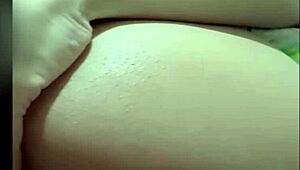 My beautiful wife enjoys wet pussy play with her girlfriend during a steamy video call sex session.