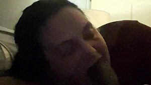 Momma's mouth feels incredibly good with those deep licks on the big cock.