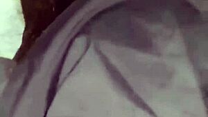 Cum on Her White Ass in Airport Toilet!