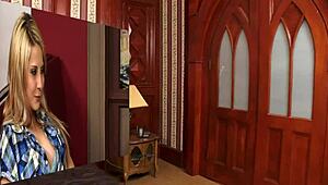 Blonde Beauty Madison Ivy Showcases Big Tits in Fishnets and Shoes